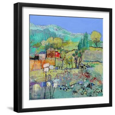 A Calm Day - Black Framed Art Print Wall Art, 16x16