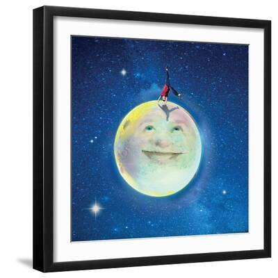 Cartwheels - Black Framed Art Print Wall Art, 16x16