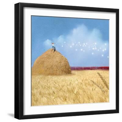 Climb Any Mountain - Black Framed Art Print Wall Art, 16x16