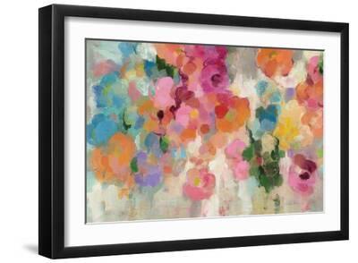Colorful Garden I Crop - Black Framed Art Print Wall Art, 18x12