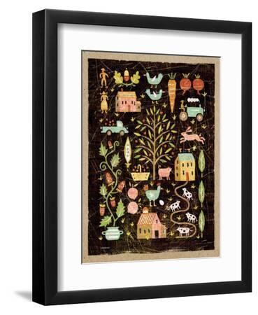 Farm to Table - Black Framed Art Print Wall Art, 9x12