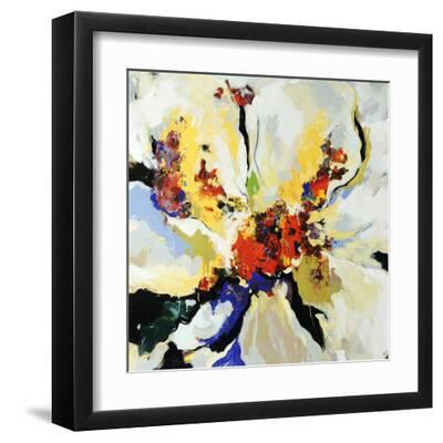 Floral Play - Black Framed Art Print Wall Art, 12x12