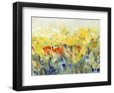 Flowers Sway II - Black Framed Art Print Wall Art, 12x9