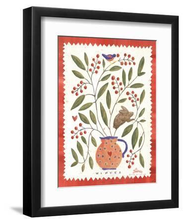 Four Seasons IV - Black Framed Art Print Wall Art, 9x12