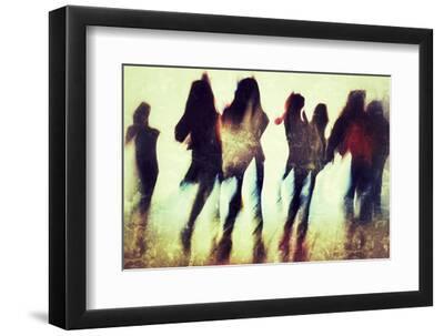 Girls - Black Framed Art Print Wall Art, 12x8
