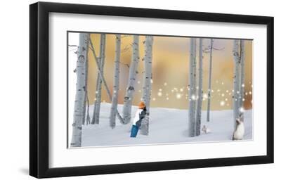 Hide And Seek - Black Framed Art Print Wall Art, 18x12
