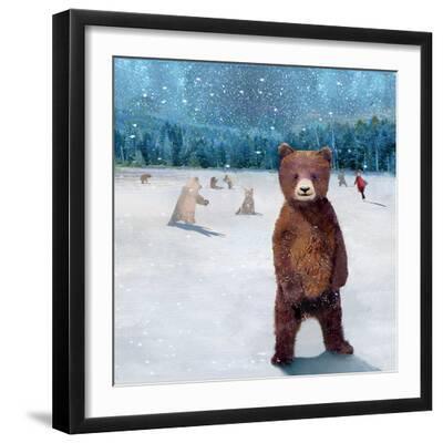 If You Were A Bear - Black Framed Art Print Wall Art, 16x16