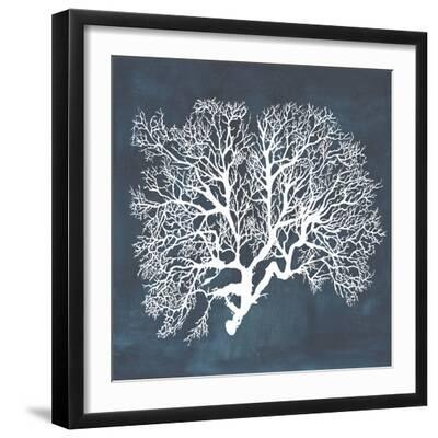 Inverse Sea Fan III - Black Framed Art Print Wall Art, 16x16