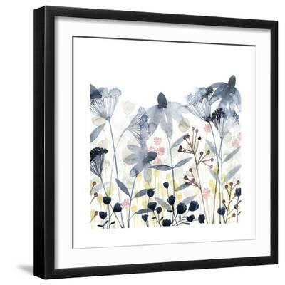 Layered Gardens II - Black Framed Art Print Wall Art, 16x16