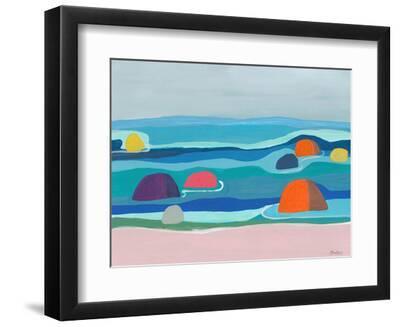 Marine Layers No. 4 - Black Framed Art Print Wall Art, 12x9