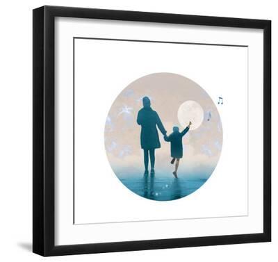 Mom and ME - Black Framed Art Print Wall Art, 16x16