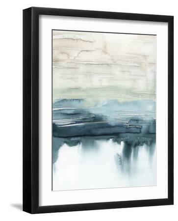 Organic Cascade I - Black Framed Art Print Wall Art, 12x16