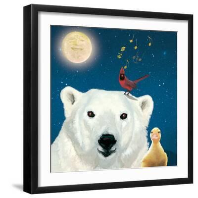 Smile - Black Framed Art Print Wall Art, 16x16