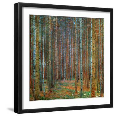 Tannenwald (Pine Forest), 1902 - Black Framed Art Print Wall Art, 16x16