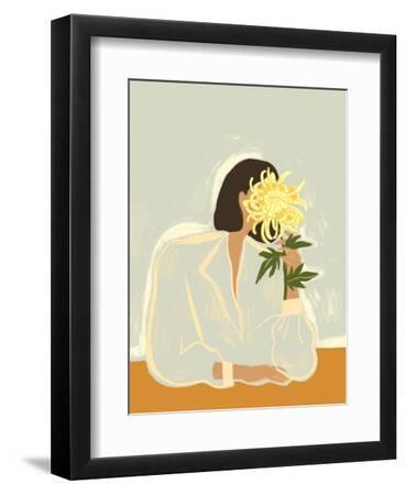 Thecrysanthemum - Black Framed Art Print Wall Art, 9x12