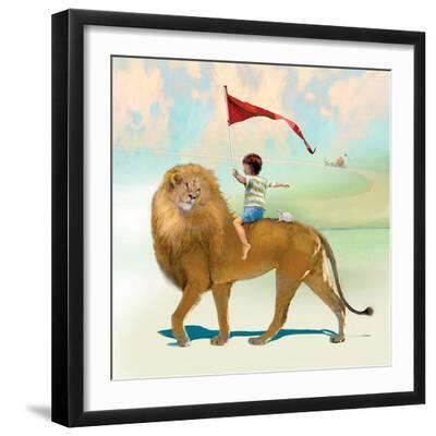 Victory Street - Black Framed Art Print Wall Art, 16x16