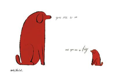 You Are So Little and You Are So Big, c. 1958 - Wall Art Print, 19x13